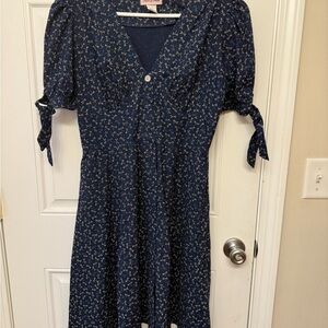 Heart of Haute Blue Dragonfly Dress Vintage Look